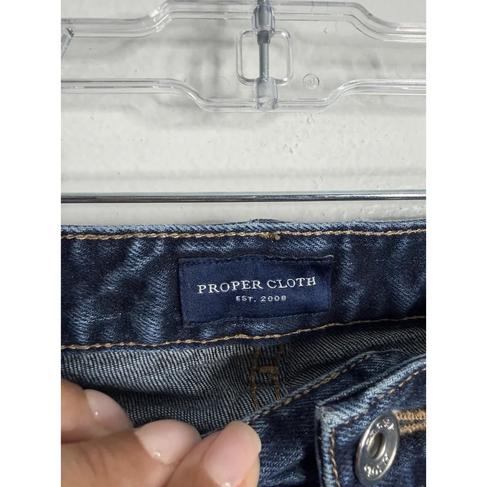 Proper Cloth Mens Straight Fit Jeans Blue Size 33W x 27L Preppy AC1174284-CP1